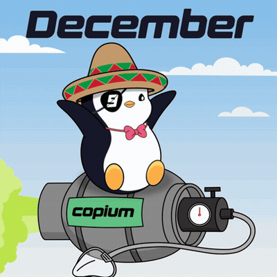 Penguin Wearing Sombrero Sitting On Copium GIF
