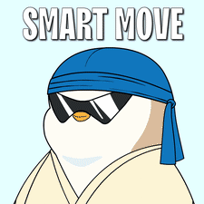 Penguin Wearing Sunglasses And Blue Headband GIF