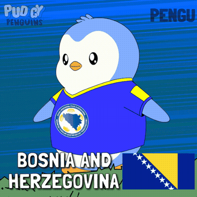 Penguin With Bosnia And Herzegovina GIF