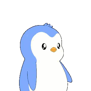 Penguin With Brain Saying Big Brain Time Sticker