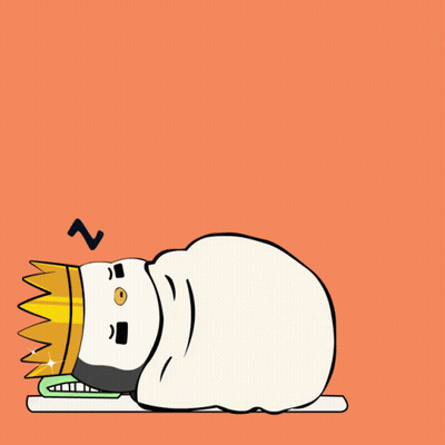 Penguin With Crown Saying Im Up GIF