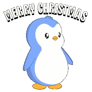 Penguin With Ear Muffs And Stuffed Animal Sticker
