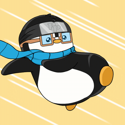 Penguin With Glasses And RP Scarf GIF