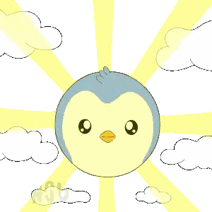 Penguin With Goodnight Text Sticker