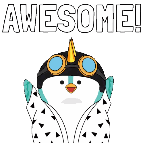 Penguin With Helmet And Goggles Sticker