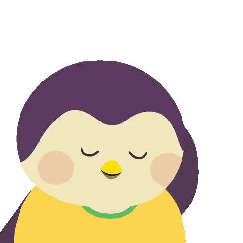 Penguin With Light Bulb And Brain Text Sticker