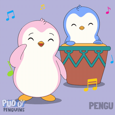 Penguin With Lipstick On Face Holding Lipstick Art And Pengu GIF