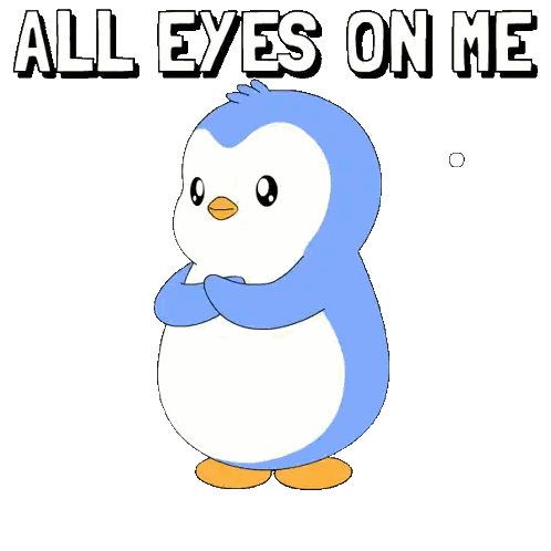 Penguin With Many Eyes All Eyes On Me Sticker