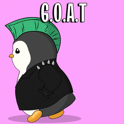 Penguin With Mohawk and Goat Jacket