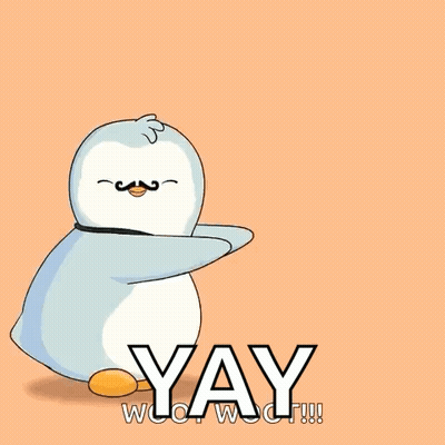Penguin With Mustache And Bow Tie Dancing Yay GIF