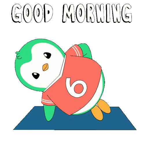 Penguin With Number 6 Shirt Sticker