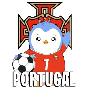 Penguin With Number 7 Kicking Soccer Ball Sticker