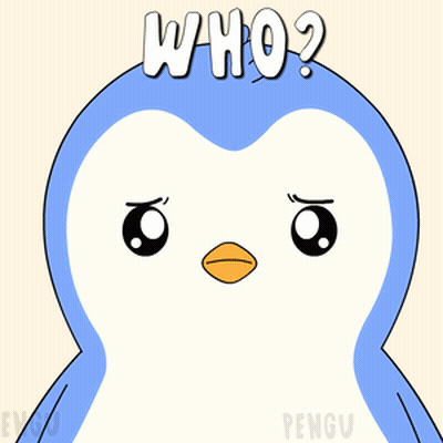Penguin With Question Mark Says Who GIF