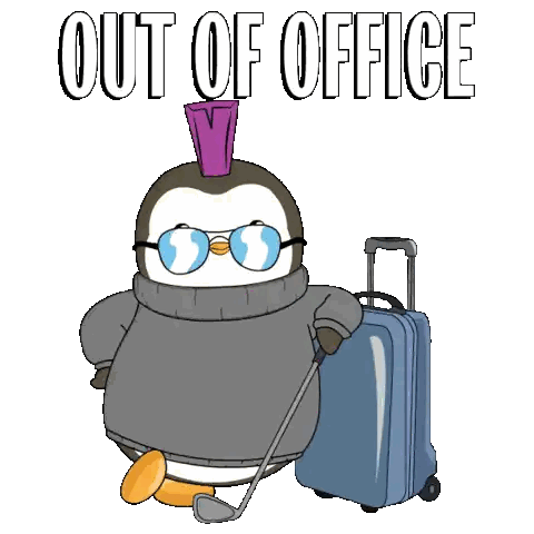 Penguin With Sunglasses And Golf Sticker