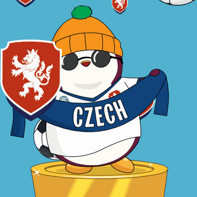 Penguin With Sunglasses And Scarf Saying Czech GIF