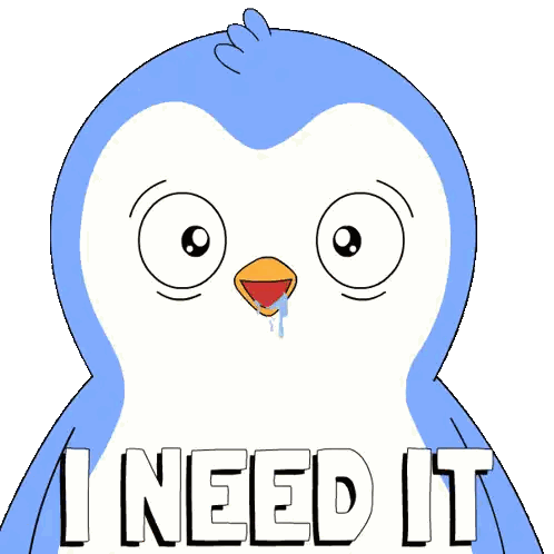Penguin With Tear And I Need It Sticker