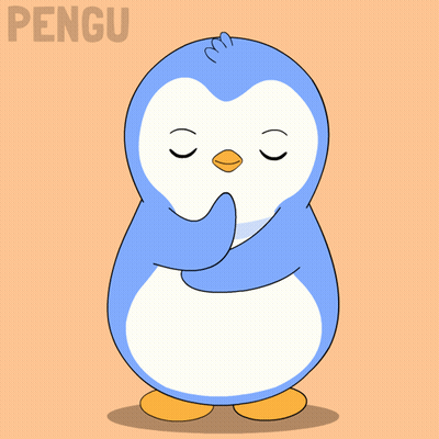 Penguin With Text Pengu GIF
