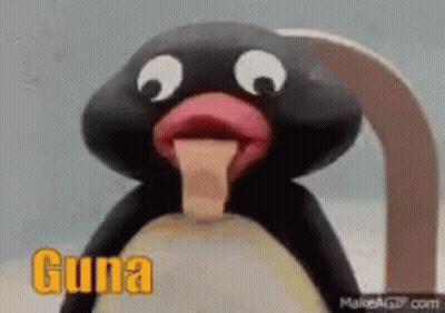 Penguin With Tongue Out Gina GIF