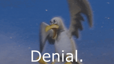 Penguin With Word Anger GIF