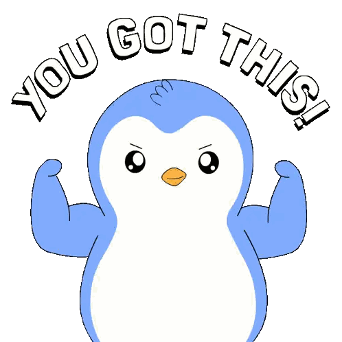 Penguin With You Got This Sticker