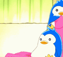 Penguindrum Spraying Bug GIF