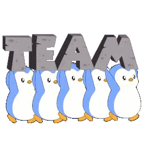 Penguins Carrying Team Sticker