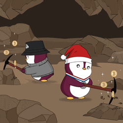 Penguins Farming Mining GIF