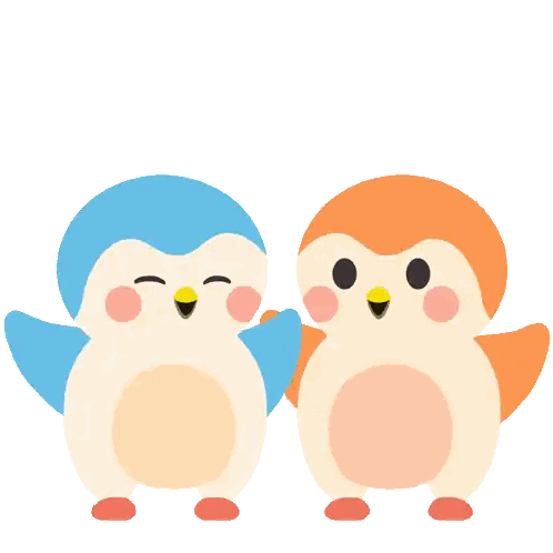 Penguins Hugging Sticker