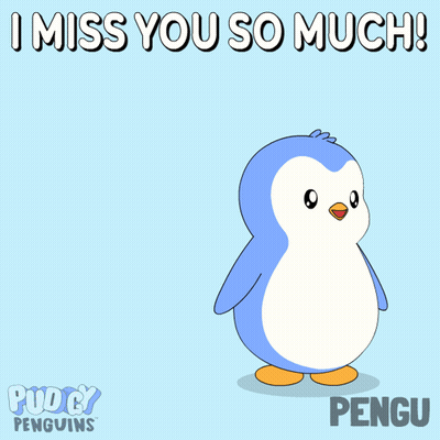 Penguins Hugging I Miss You GIF