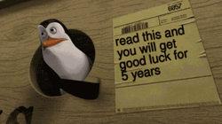 Penguins Of Madagascar Luck GIF