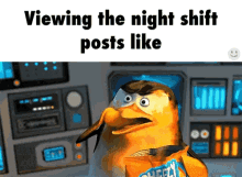 Penguins Of Madagascar Night Shift Work Eating GIF