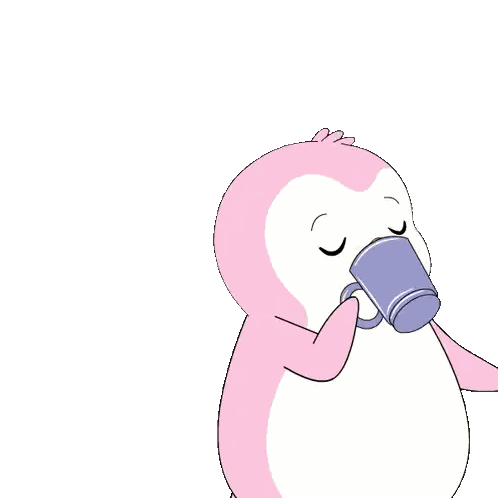 Penguins Saying Good Morning Sticker