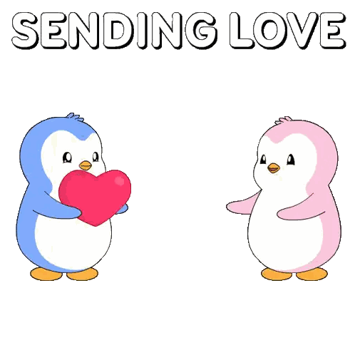 Penguins Sending Love Sticker