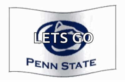 Penn State Flag Saying Lets Go GIF