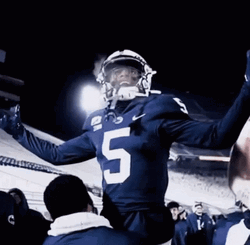 Penn State Jahan Dotson Being Lifted GIF