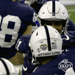 Penn State Micah Parsons Flexing His Biceps GIF
