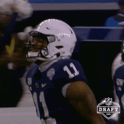 Penn State Micah Parsons Hyping Up Crowd GIF