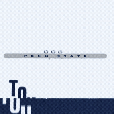 Penn State Touchdown Poster With White Border GIF