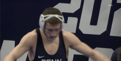 Penn State Wrestling Competitor Warming Up GIF