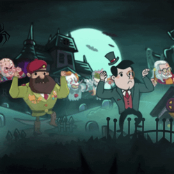 Pennywise Cartoon Characters Graveyard Dancing GIF