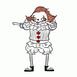 Pennywise Dancing Animated Art GIF