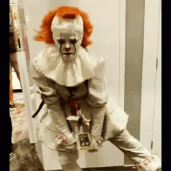 Pennywise Dancing Clown Scary Killer GIF