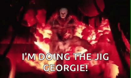 Pennywise Dancing Doing Jig Georgie Meme GIF