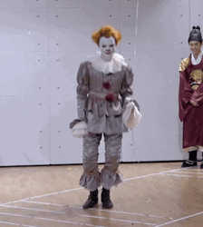 Pennywise Dancing Halloween Costume GIF