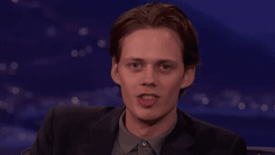 Pennywise Standing In Dark Room Saying Time To Float GIF