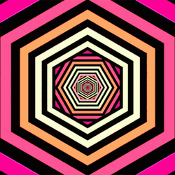 Pentagon Colorful Optical Illusion GIF
