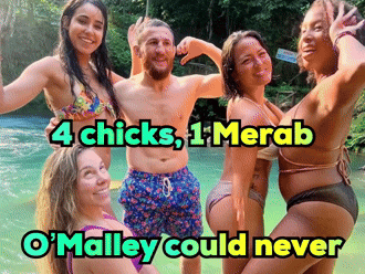 People 4 Chicks 1 Merab O'Malley Could Never GIF