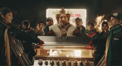 People At Burger King BBQ GIF