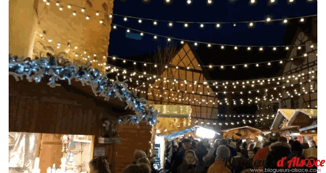 People At Christmas Market Sticker