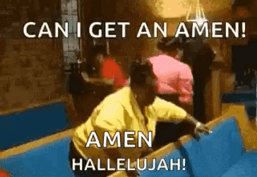 People Celebrates Hallelujah Meme GIF